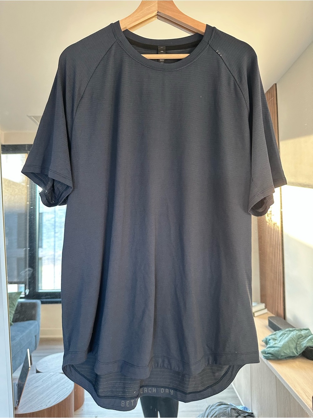 Lululemon Drysense Men's Dark Navy Performance Crew Neck Shirt